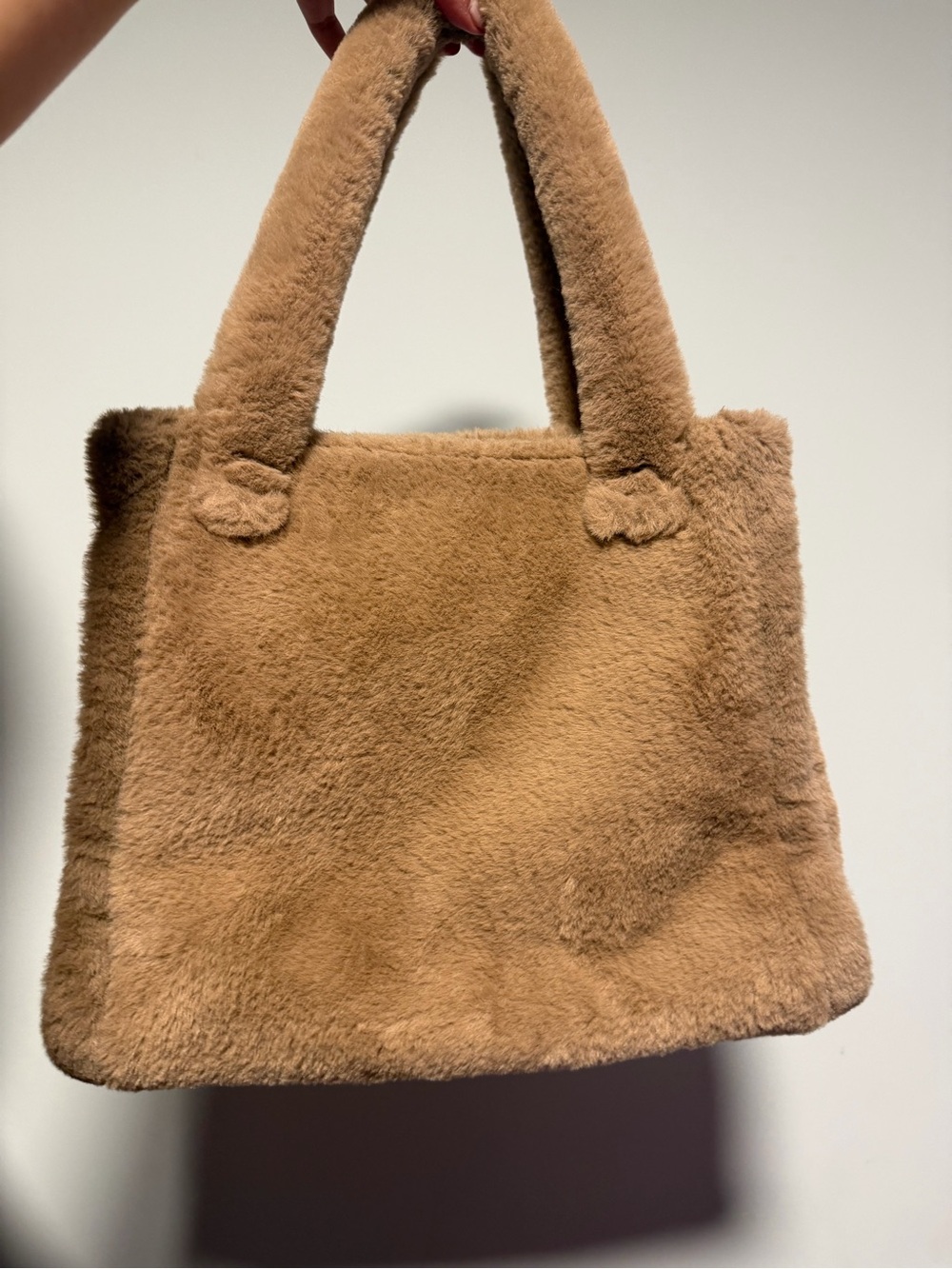 Cozy Faux Fur Tote Bag